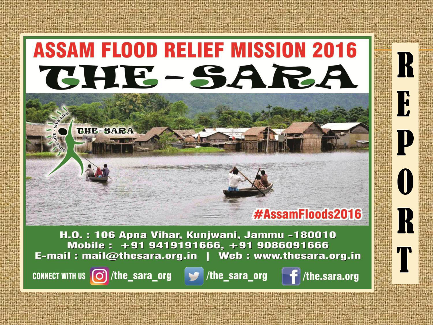 Assam Flood Relief Mission Image.